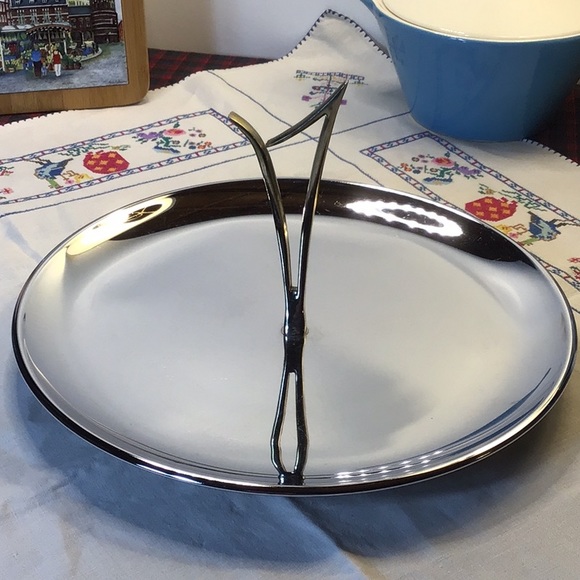 Mid-Century KROMEX SERVING TRAY✨ATOMIC SPACE HANDEL 12” WIDE - Picture 2 of 6